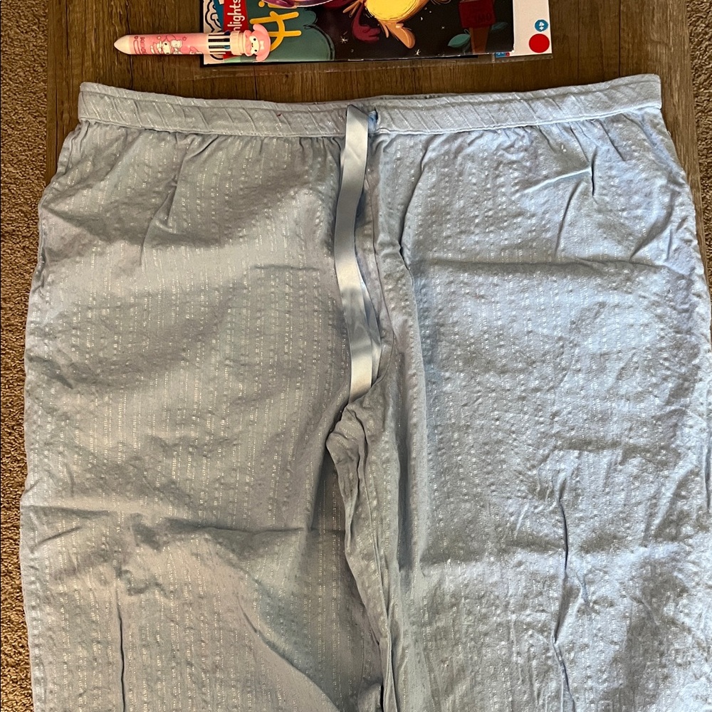 2/$10 Secret Treasures Sky Blue Lounge Pants - Picture 6 of 6